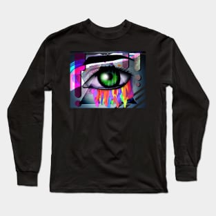 one eye space drip Long Sleeve T-Shirt